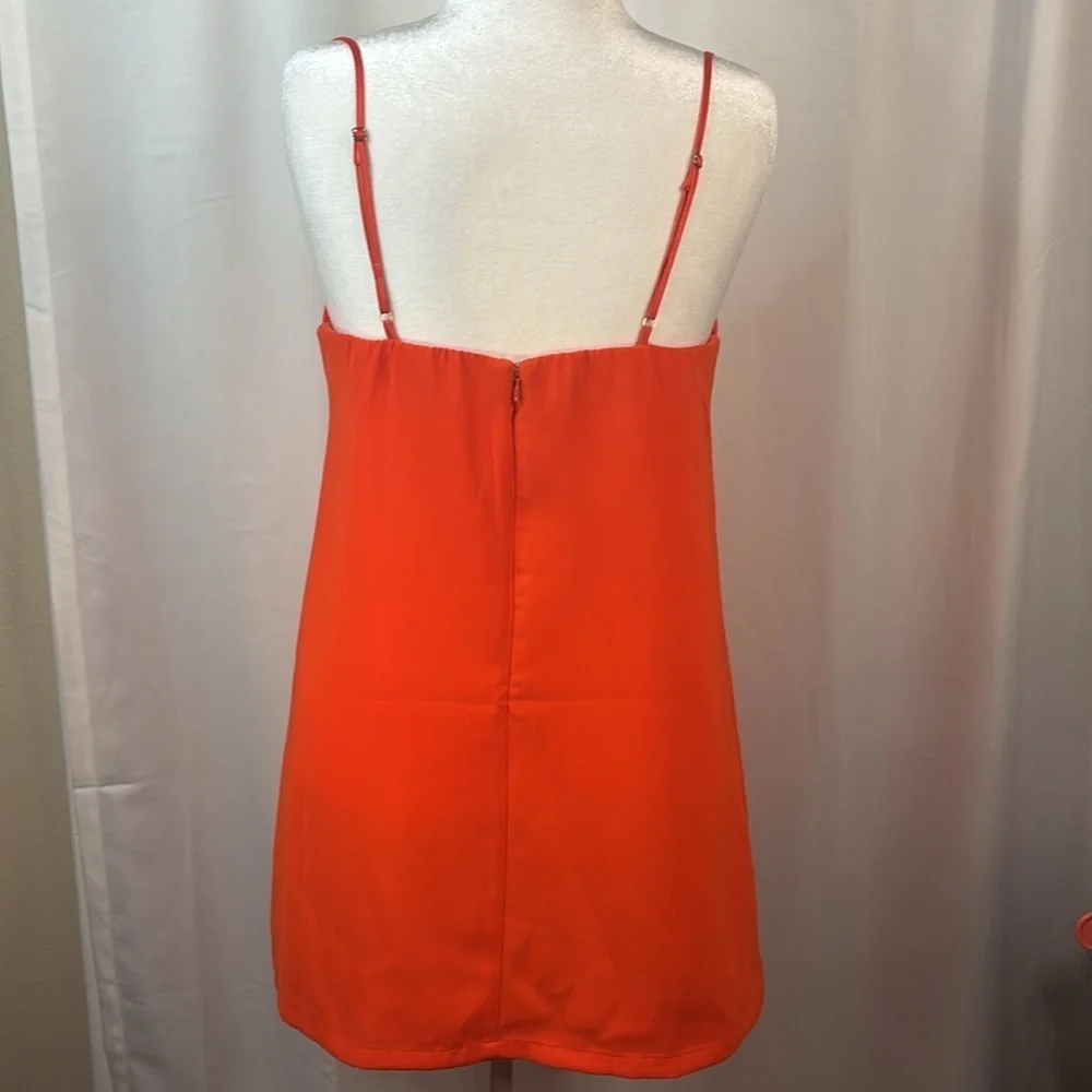Free People Red Orange Mila Sweetheart Neckline Bustier Mini Dress- NWT - Picture 9 of 13